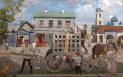 捕犬器，1920年代 作者 鲍里斯·米哈伊洛维奇·库斯托季耶夫