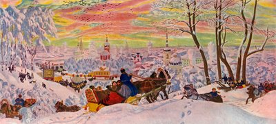 Shrove-Tide，1916年，1939年。 作者 鲍里斯·米哈伊洛维奇·库斯托季耶夫