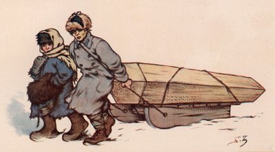 苏维埃俄罗斯的铁轨（彩色石版画） 作者 鲍里斯·瓦西里耶维奇·兹沃里金