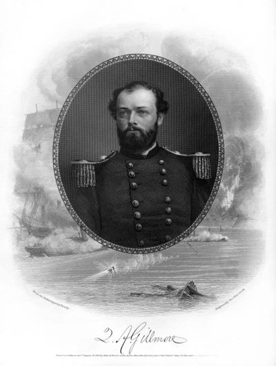 美国联邦少将昆西·亚当斯·吉尔莫尔（Quincy Adams Gillmore），1862-1867年。 作者 布雷迪