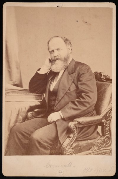 约翰-安吉-詹姆斯-克雷斯韦尔的肖像，1828-1891年，1891年之前。 作者 布雷迪的国家摄影肖像画廊