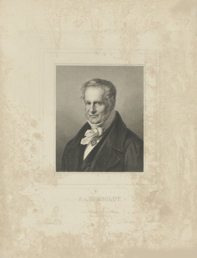 亚历山大·冯·洪堡肖像（1769-1859），c。 1850年。 作者 Breitkopf和Härtel