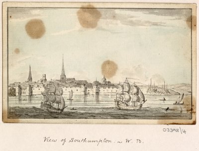 1772-1778 年英国、欧洲大陆和美洲的一系列素描、风景（水彩画） 作者 英国学校