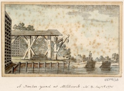 一系列素描，1772-1778 年英国、欧洲大陆和美洲的风景（水彩画） 作者 英国学校