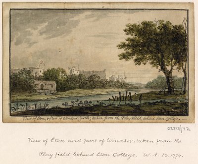一系列素描，1772-1778 年英国、欧洲大陆和美洲的风景（水彩画） 作者 英国学校