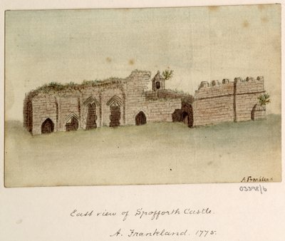 一系列素描，1772-1778 年英国、欧洲大陆和美洲的风景（水彩画） 作者 英国学校