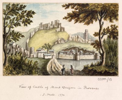 一系列素描，1772-1778 年英国、欧洲大陆和美洲的风景（水彩画） 作者 英国学校