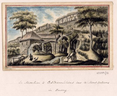 一系列素描，1772-1778 年英国、欧洲大陆和美洲的风景（水彩画） 作者 英国学校