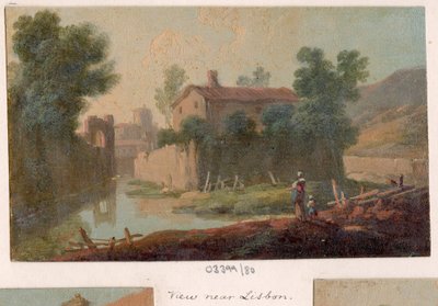 一系列素描，1772-1778 年英国、欧洲大陆和美洲风景（油画） 作者 英国学校