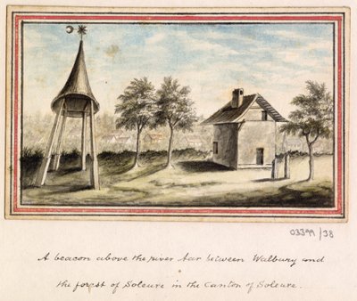 一系列素描，1772-1778 年英国、欧洲大陆和美洲的风景（水彩画） 作者 英国学校