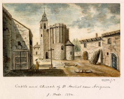 一系列素描，1772-1778 年英国、欧洲大陆和美洲的风景（水彩画） 作者 英国学校