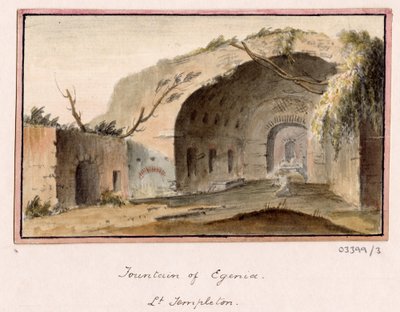 一系列素描，1772-1778 年英国、欧洲大陆和美洲的风景（水彩画） 作者 英国学校
