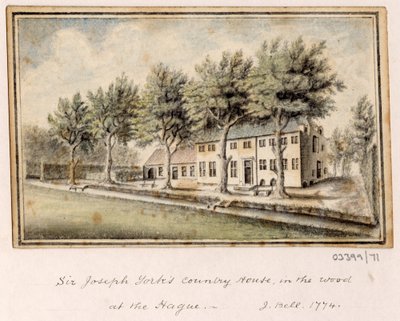 一系列素描，1772-1778 年英国、欧洲大陆和美洲的风景（水彩画） 作者 英国学校