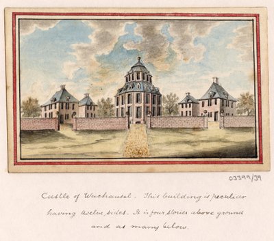 一系列素描，1772-1778 年英国、欧洲大陆和美洲的风景（水彩画） 作者 英国学校