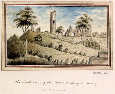 一系列素描，1772-1778 年英国、欧洲大陆和美洲的风景（水彩画） 作者 英国学校