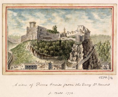 一系列素描，1772-1778 年英国、欧洲大陆和美洲的风景（水彩画） 作者 英国学校