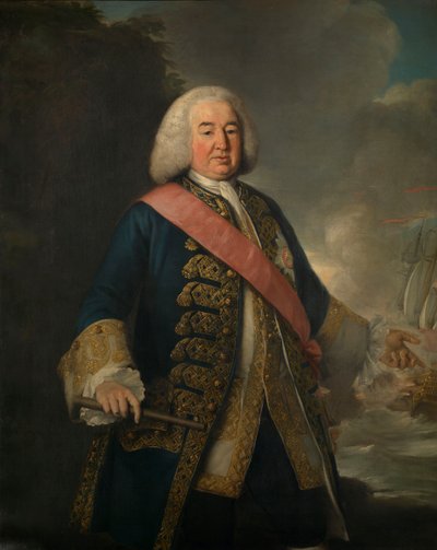 海军上将威廉-罗利爵士（约 1690-1768 年） 作者 英国学校