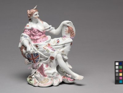 不列颠尼亚，朗顿霍尔瓷器厂，约1756年 作者 英国学校