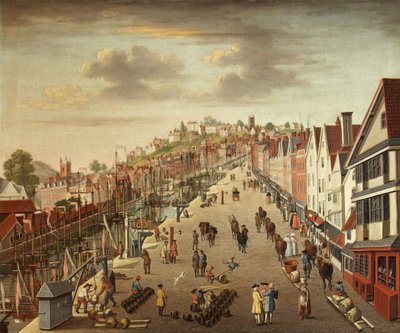 布里斯托尔布罗德码头，约1760年（布面油画 作者 英国学校