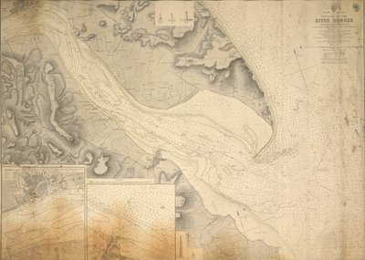 英国皇家海军 J. Parsons 参谋长勘测的亨伯河东岸入口处 作者 英国学校