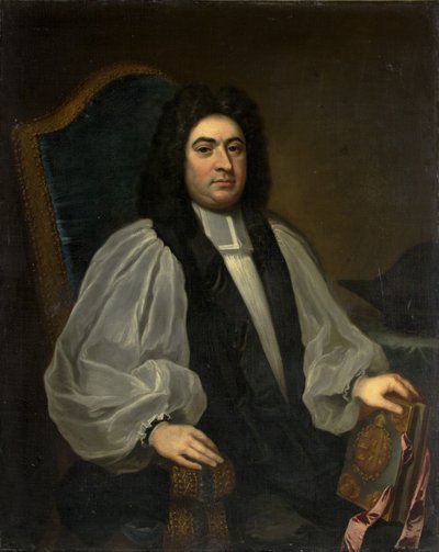 George Smallbridge，布里斯托尔第 22 任主教，约 1715-19 年（布面油画） 作者 英国学校