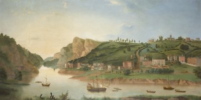 霍特韦尔，与雅芳峡谷的景色，约1730年（布面油画 作者 英国学校