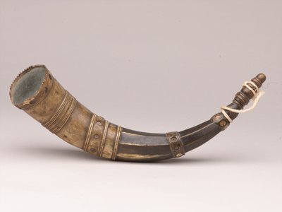 火药角，约1780年 作者 英国学校