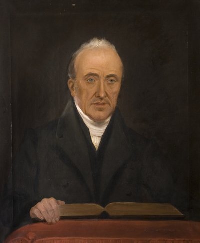 弗朗西斯·富兰克林牧师 (17981852)，1840 年代末（布面油画） 作者 英国学校