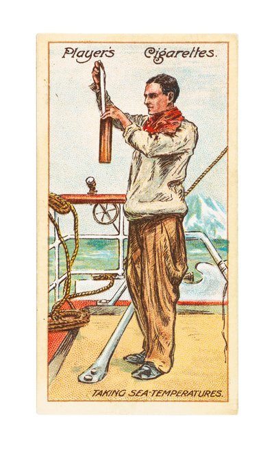 参谋长弗朗西斯-德雷克（Francis Drake），秘书兼船上气象学家，测量海温 作者 英国学校