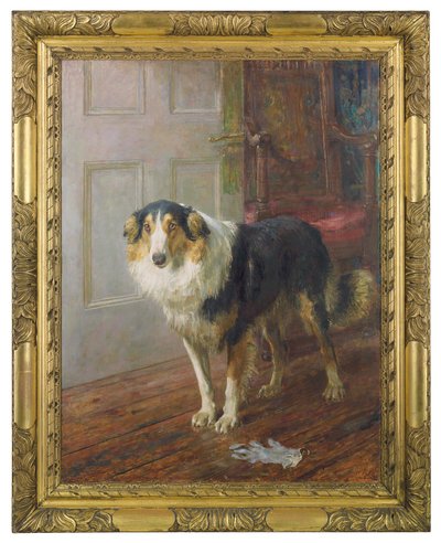 手套，1913年 作者 英国人里维耶尔