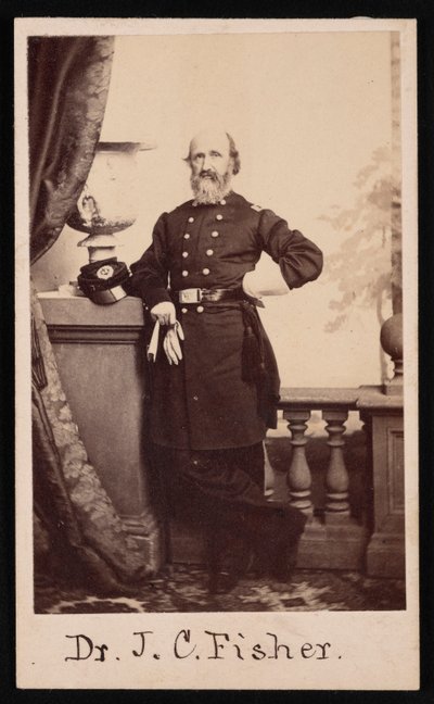 James C. Fisher博士的肖像，1863年。 作者 布罗德本特公司