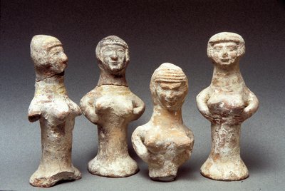 公元前999-600年，迦南人阿舍拉的小雕像（粘土） 作者 青铜时代