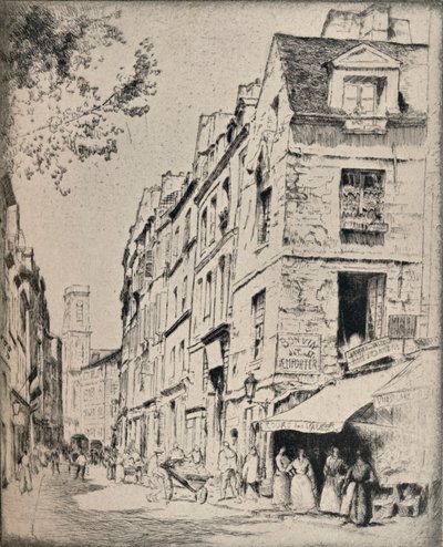 Cour des Halles，圣雅克街，1915年 作者 布鲁尔·朱利叶斯·奥尔森·诺德费尔特