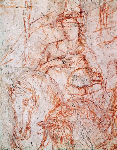 一位优雅的女士怀里抱着一只小狗... 作者 Buonamico 布法马科