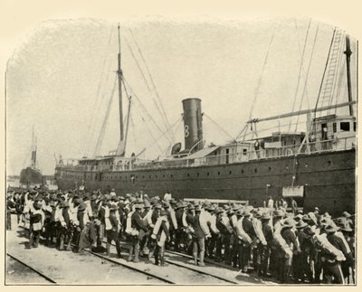 第16步兵出发，1898年6月，1899年，美西战争。 作者 伯尔·麦金托什