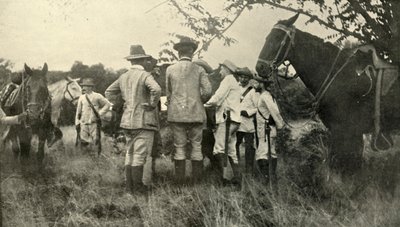 劳顿将军向古巴军官学习... 1898年1月，1899年6月30日，美西战争。 作者 伯尔·麦金托什