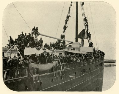 1898年6月12日，西班牙裔美国人战争，里约格兰德（Rio Grande）撤退。 作者 伯尔·麦金托什