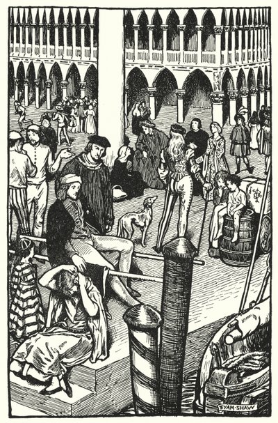 Illustration for The Cloister and The Hearth by Charles Reade (litho) 作者 肖姆（之后）