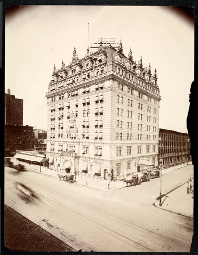 Hotel Navarre，第7大道和38街，纽约，1908年（银色明胶印刷） 作者 拜伦公司
