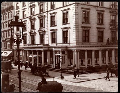 圣詹姆斯酒店，百老汇东北角和纽约第26或27街，1896年（银色明胶印刷） 作者 拜伦公司