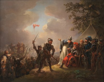 1219 年爱沙尼亚林达尼斯（塔林）战役期间从天而降的丹麦国旗（Dannebrog）的传说 作者 加州洛伦岑