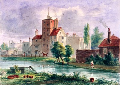 伦敦伊斯灵顿的Canonbury楼，1835年 作者 CH马修斯