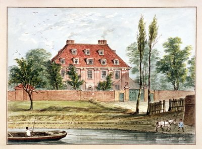 伦敦Hoxton的Baumes House景观，约1825年 作者 CH马修斯