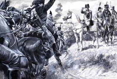 征服欧洲的科西嘉人》，选自《法国的故事》（水粉画，纸本） 作者 CL 道蒂