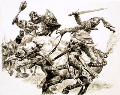 没有王国的国王，罗伯特-布鲁斯（纸面水粉画） 作者 CL 道蒂
