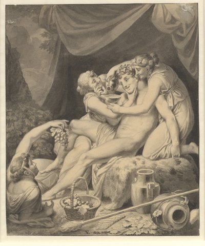Bacchus med tre bacchantinder 作者 克里斯托弗·威廉·埃克斯伯格