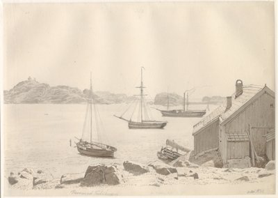挪威拉尔维克斯峡湾（Larviksfjord）上的弗雷德里克斯维恩港（Frederiksværn harbour）。 作者 克里斯托弗·威廉·埃克斯伯格