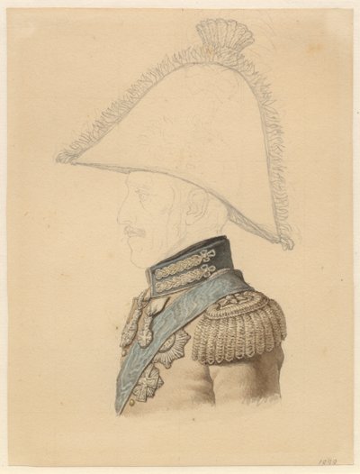 弗雷德里克六世左侧侧面肖像 作者 Christoffer Wilhelm Eckersberg