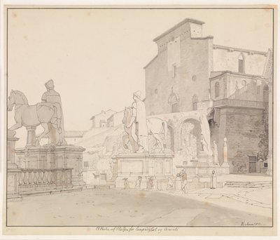 罗马坎皮多格里奥（Campidoglio）和阿拉科埃利圣玛丽亚（Santa Maria in Aracoeli）景观 作者 克里斯托弗·威廉·埃克斯伯格