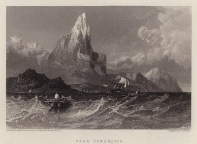 Peak Teneriffe (colour litho) 作者 C.（之后）斯坦菲尔德